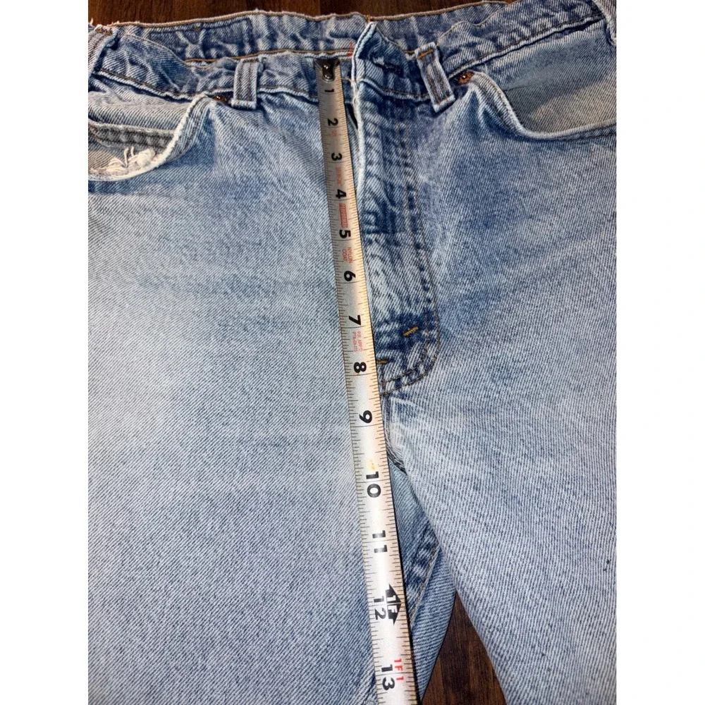 Vintage Levis 505 Orange Tab Light Wash Straight Leg Jeans W31 L32 NO BUTTON